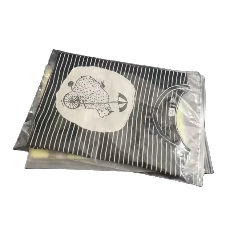Custom high quality PVC clothing bags  Zipper bags with logo for clothing