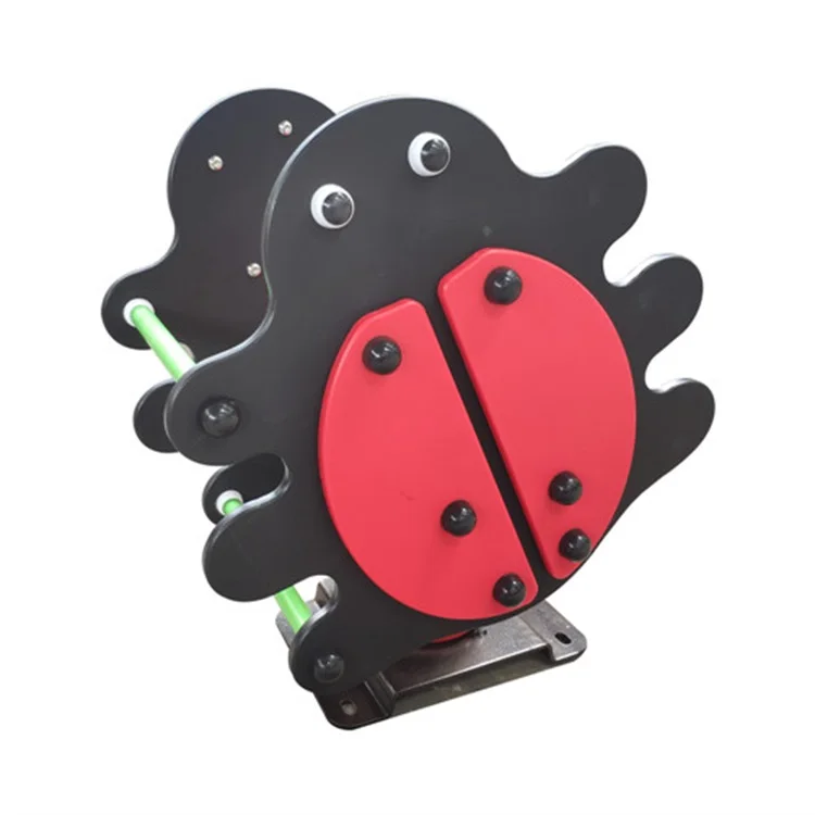 Funny Educational Toy PE Material Cartoon Spring Rider Playground Toy Rocking Horse Plastic Spring Rider