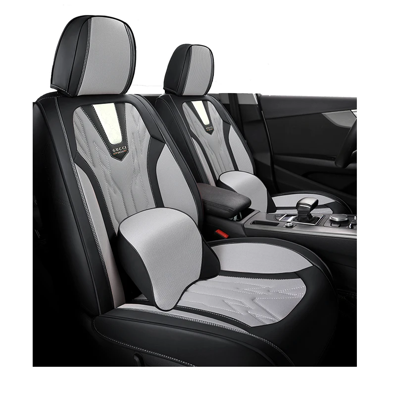 Hot-sale 2024 Five-seater Sports Luxury car seat covers seat cover car environmental leather car seat cover full set universal