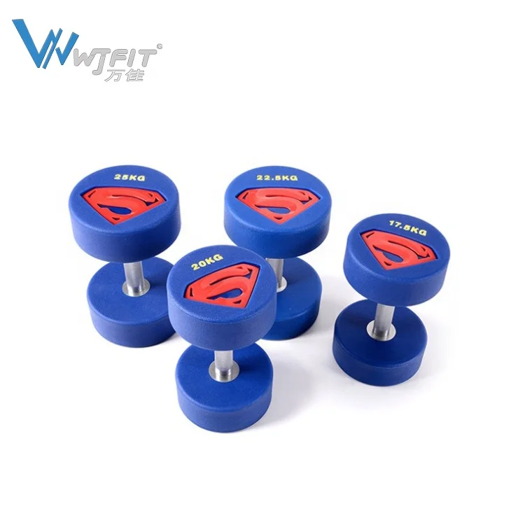Factory Price Round Urethane Dumbbell KG Home Gym Weightlifting Fitness Gym Weights Dumbbell Set