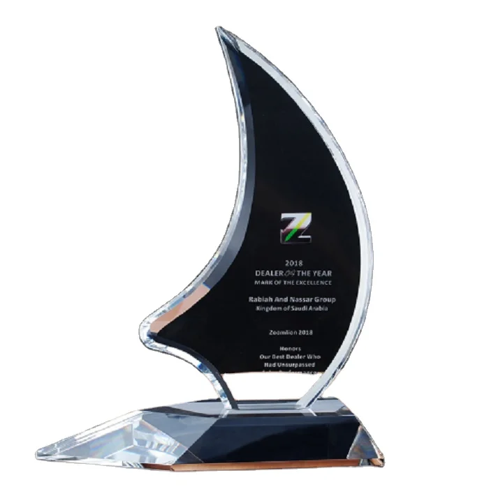 blank crystal black trophy crystal glass awards and trophies plaques for souvenir  sailing boat trophy crystal
