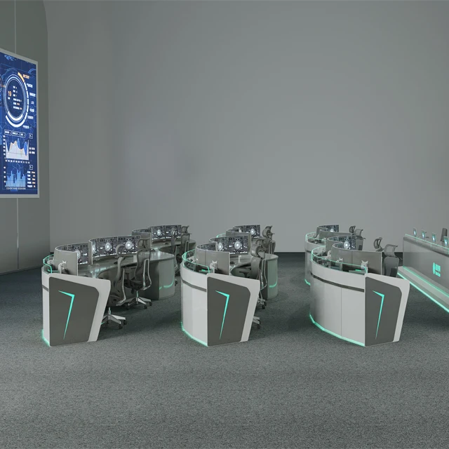 Ergonomic control room console for all-weather operating environment