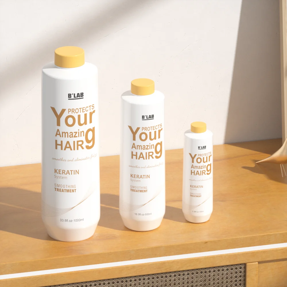 OEM ODM Professional Hair Salon Straightening Cream  Repairing Damaged Hair Brazilian Smooth Hair Keratin Treatment