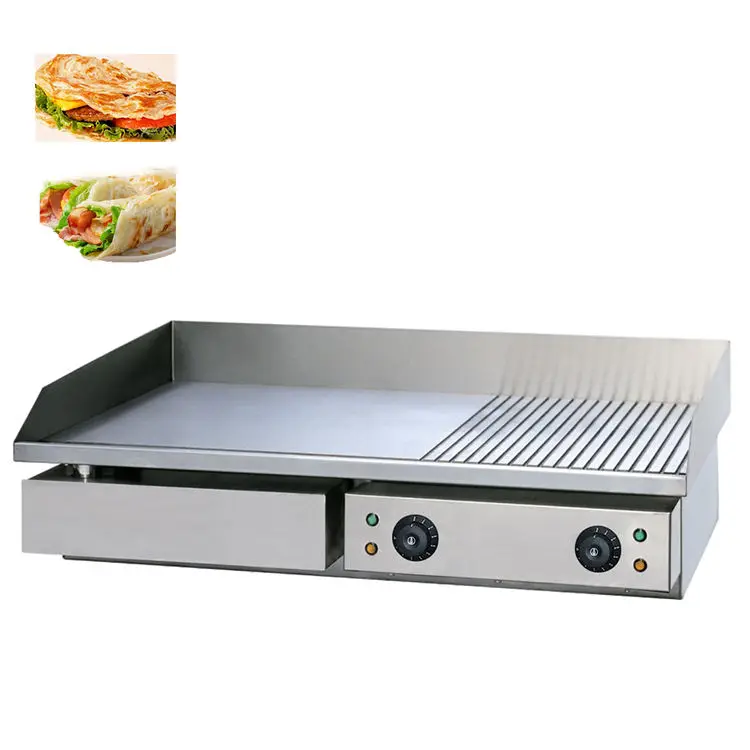 Hot Sale Kitchen Electric BBQ Grills & Electric Griddles Stainless Steel Flat Top Griddle Griller Gas Commercial grill