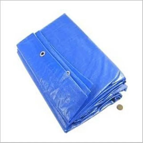 PE Tarpaulin Sheet Waterproof Breathable and Stain Resistant with Stripe Pattern for Tent and Car Use