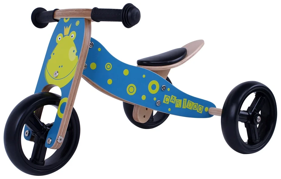 7 Inch Wooden Mini Trike 2-in-1 Muti-function Wooden Ride on Toy CAR