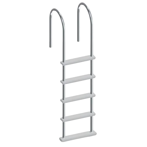 Swimming pool stainless steel ladder with Aluminium Handles and Resin Steps ABG Ladder 5 steps