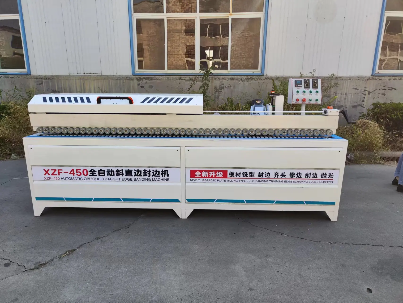 XZF450 Automatic oblique Straight Edge Banding Machine Best Quality High Speed Edge Banding Machine For Woodworking