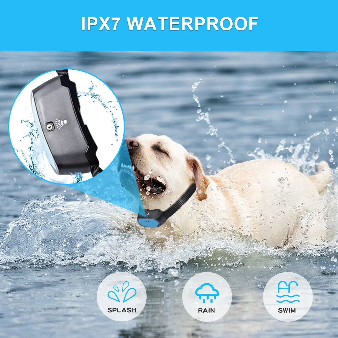 Amazon 2021 pet products anti-barking remote dog bark collar spray dog training collars waterproof rechargeable tone vibration