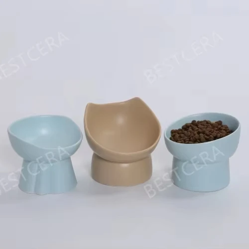 Керамическая кормушка для кошек