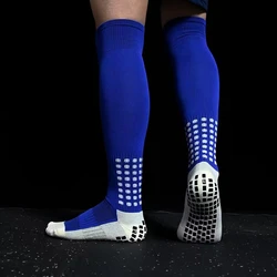 Wholesale anti slip long football socks custom logo socks for soccer