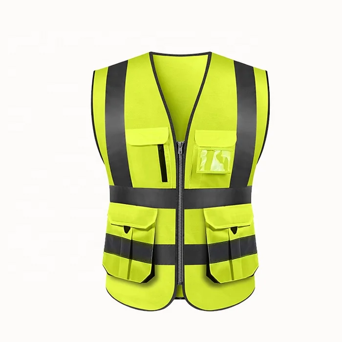 Высококачественный защитный жилет Darlingwell, жилет высокой видимости, светоотражающий защитный жилет с карманами, готов к отправке