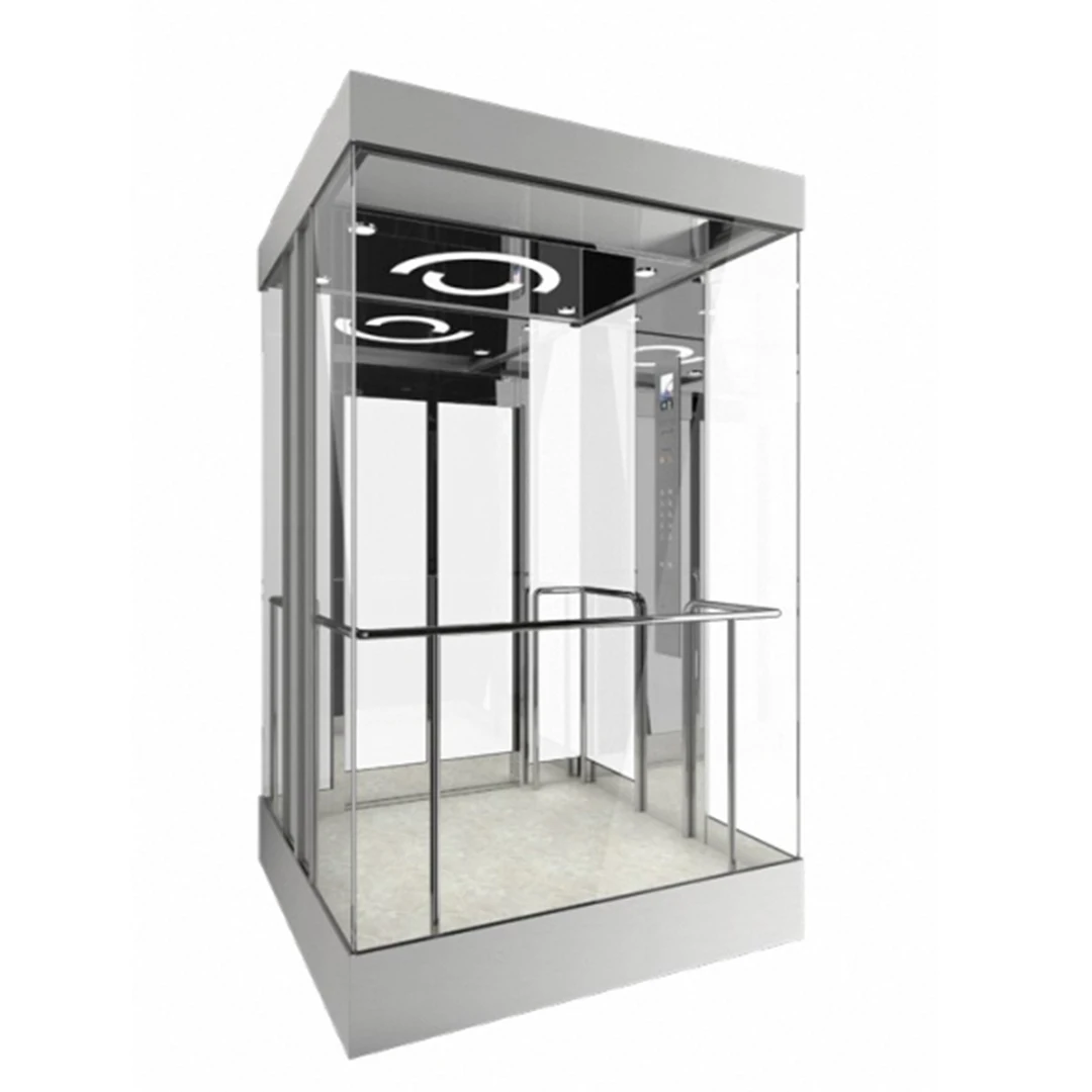 Safety Large Capacity Elevator Square/Round Panoramic Glass Elevator Capsule Lift Elevator