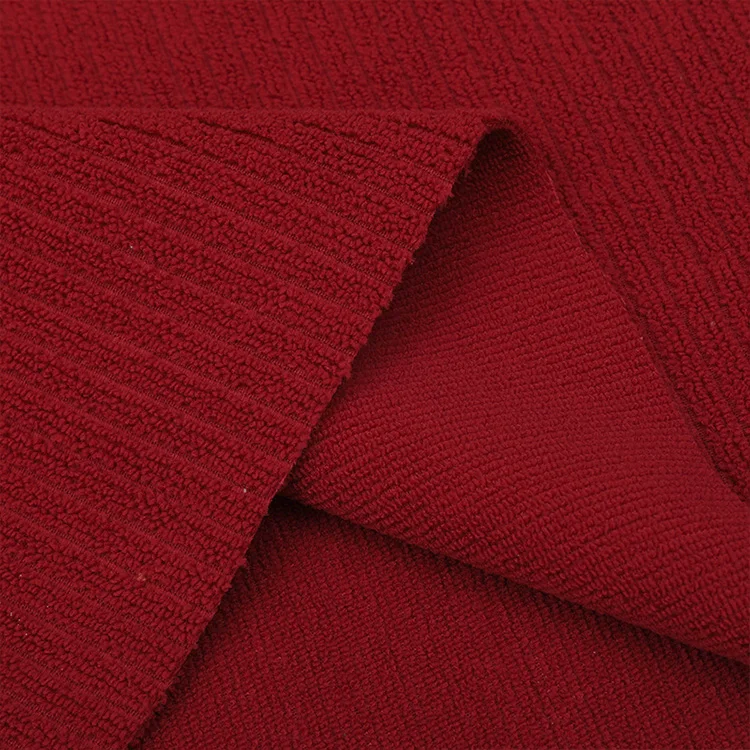 Personalized Wholesale Price Plaid Dyed Microfiber Polyester Brocade Towel Fabric