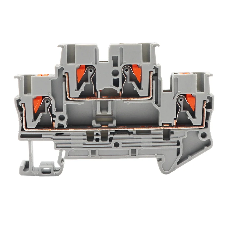 Cloy High quality terminal block connector PTTB2.5-PE din rail terminal block  self-produced terminal blocks