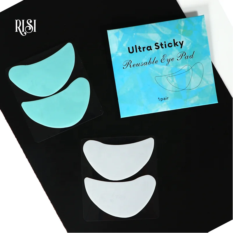 RISI Eyelash Extensions Lash Eye Pads Private Label Silicone Reusable Under Eye Patches