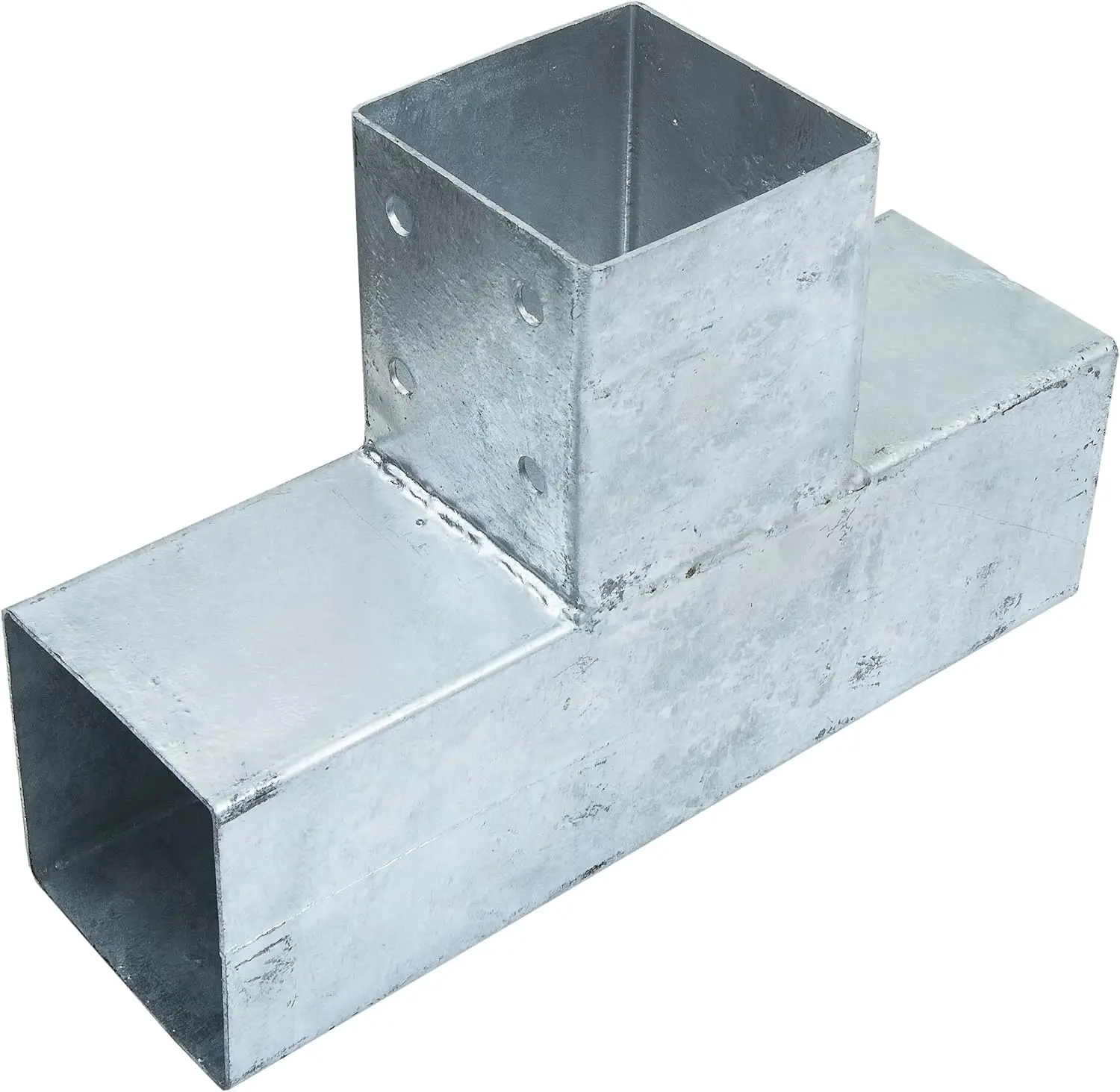 HDG H Shaped Metal Post Bases Electro Galvanized Steel Pipe Hot Dip Galvanised Base Plate Pergola Steel Post Bracket