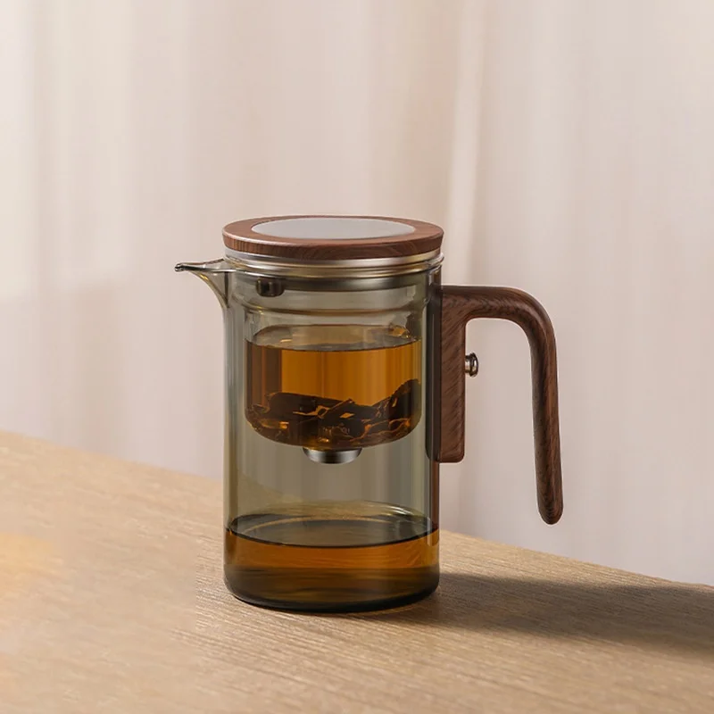 520ml 600ml 800ml Tea Pot Magic Witchcraft Enchanted Glass Teapot with Strainer and wooden handle