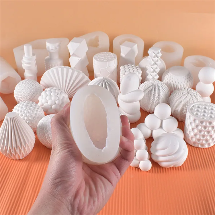 Горячая распродажа 3D цилиндрическая сотовая пластырь для ароматерапии силиконовая форма свечей