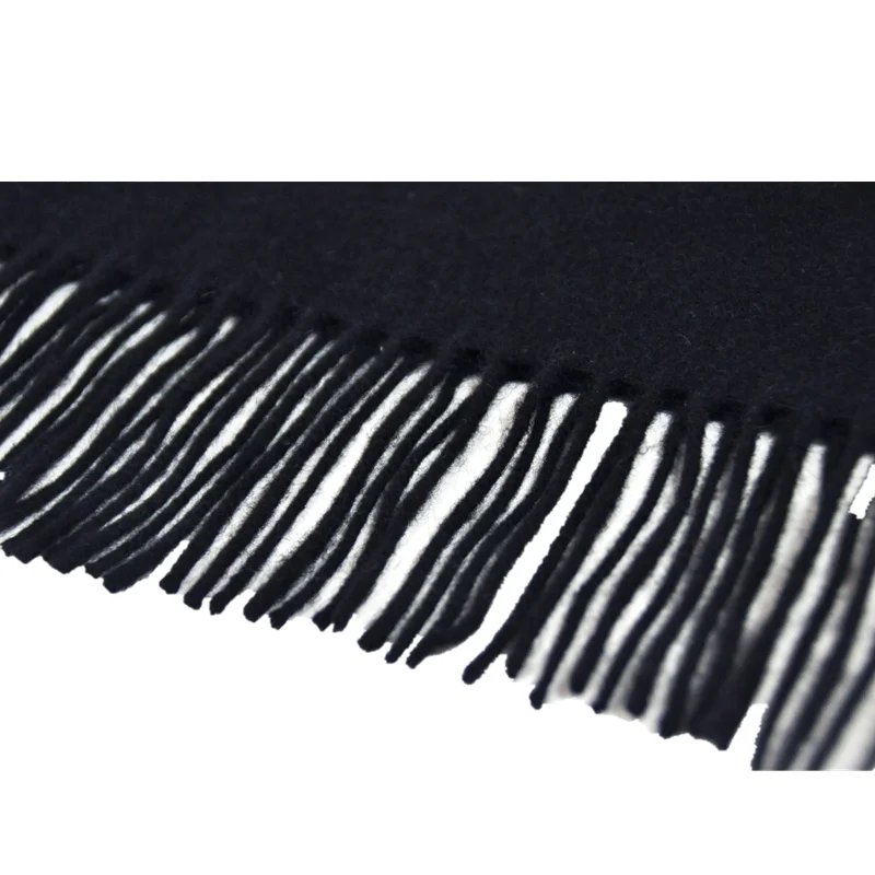 Синий Феникс на заказ роскошный шарф вышивка 100 шерсть женский хиджаб Толстая зимняя Черная Мужская шаль