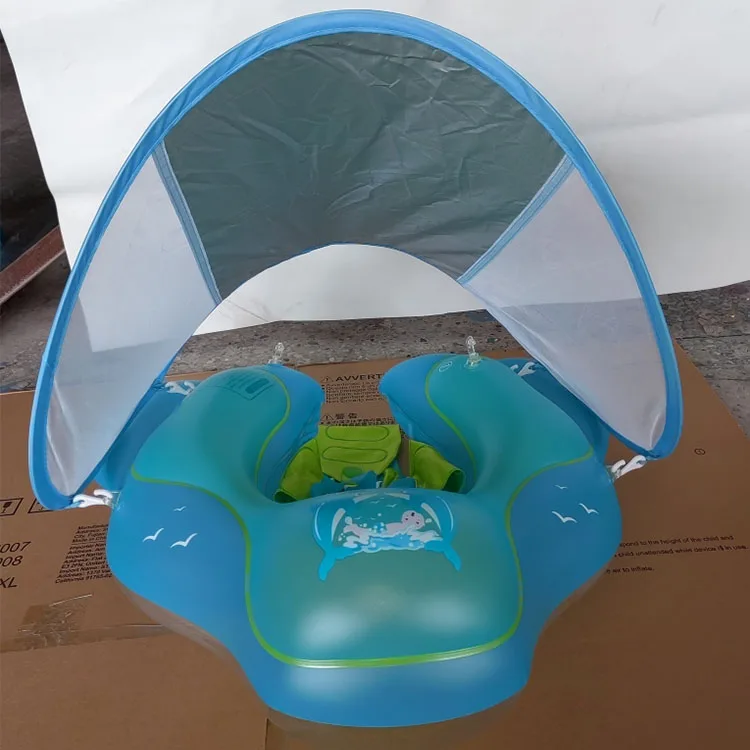 Inflatable water swim pool floats ring blue swimming pool baby portable floating rings floats with safety seat