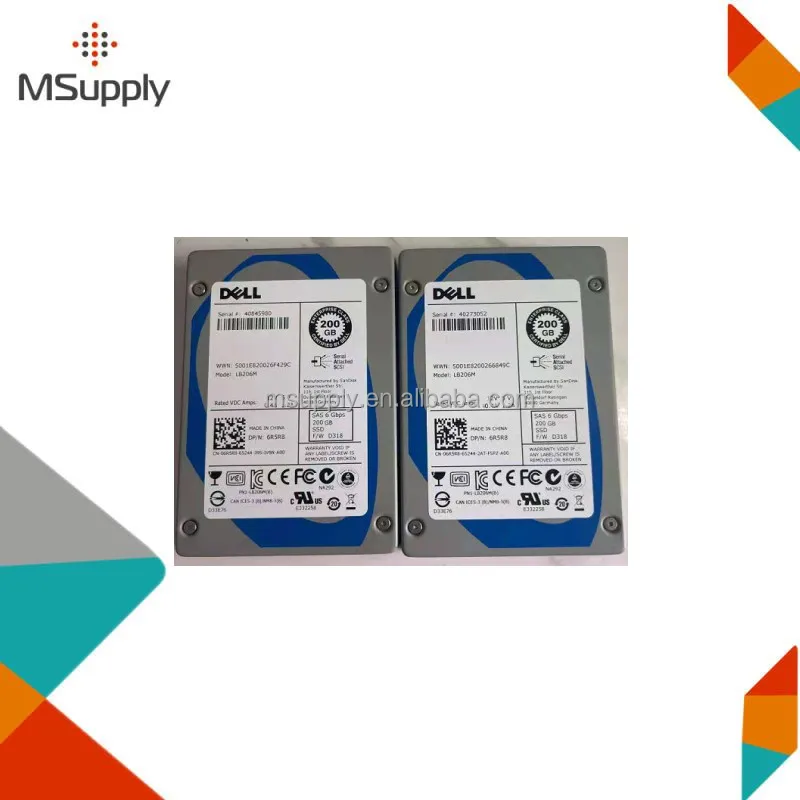 6R5R8 200GB SLC 6Gbps SFF Enterprise SAS internal server Solid State Drive SSD