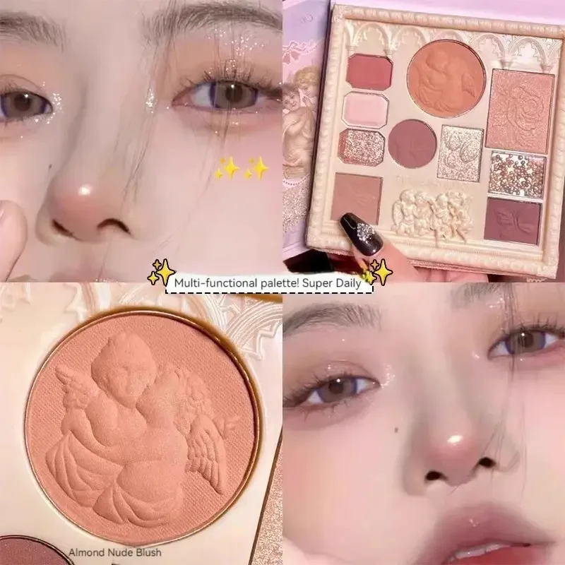 Milk Tea Color Highlighting Contouring Eyeshadow All-In-One Matte Pearlescent Multi-Purpose eye shadow palette private label