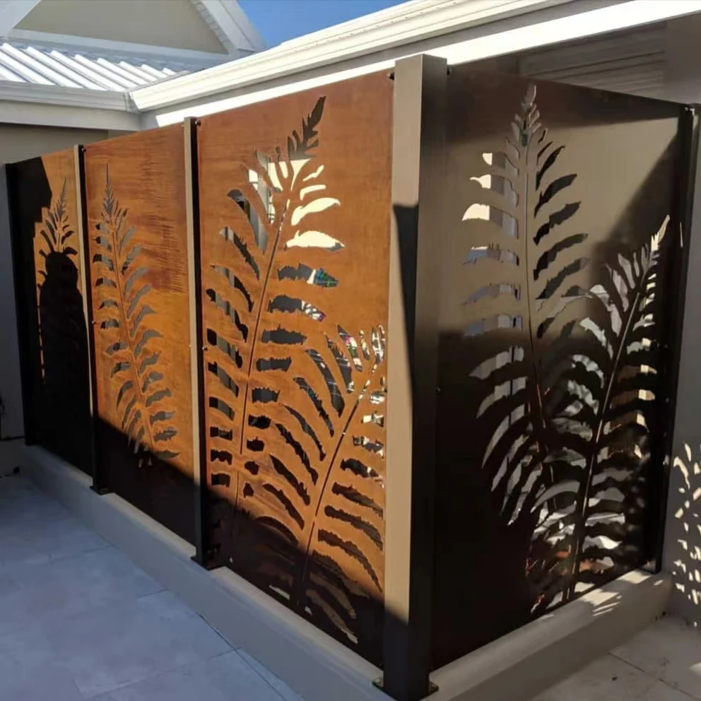 swimming pool fence garden fence private screen Completely customized according to drawings beautiful pattern