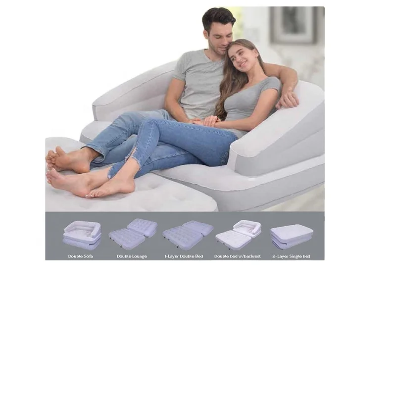 5 IN 1Multi-Functional Sofa Airbed with Electric Pump Brand Camping Mattress for Living Room or Outdoor Camping