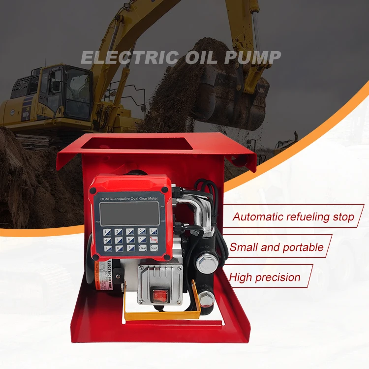 Small Portable Red Transfer Petrol Fuel Pump Kit For Gasoline And Diesel Pump 12v With Pump, Pipes, Nozzle, Flowmeter