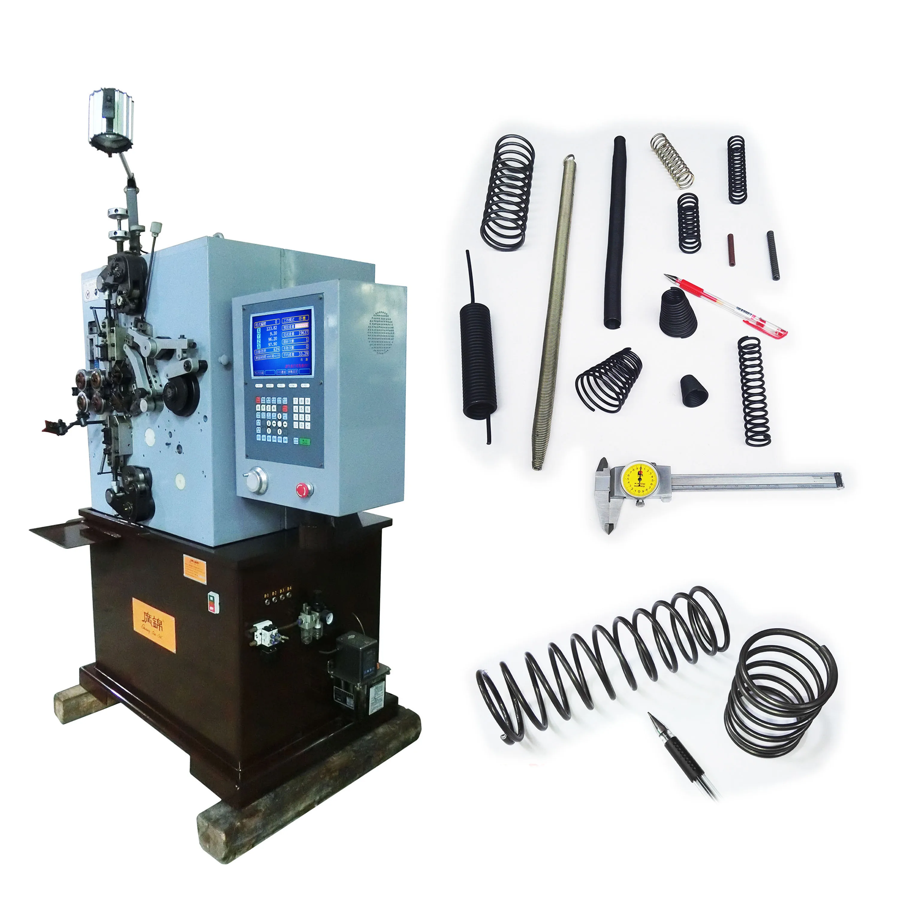 CNC compression spring machine 1-4mm spring coiling machine spring making machine