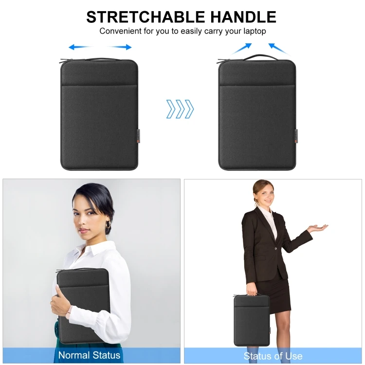 Manufacture OEM HAWEEL 14-15 inch Sleeve Case Zipper Briefcase Tablets Laptop Custom Briefcase Carrying Bag