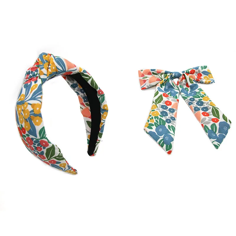 Shenglan Bows Hair Clip Flower Ribbon Ponytail Holder Eco-Friendly Clips for Women Girls Teens Headbands with Crystal Stones