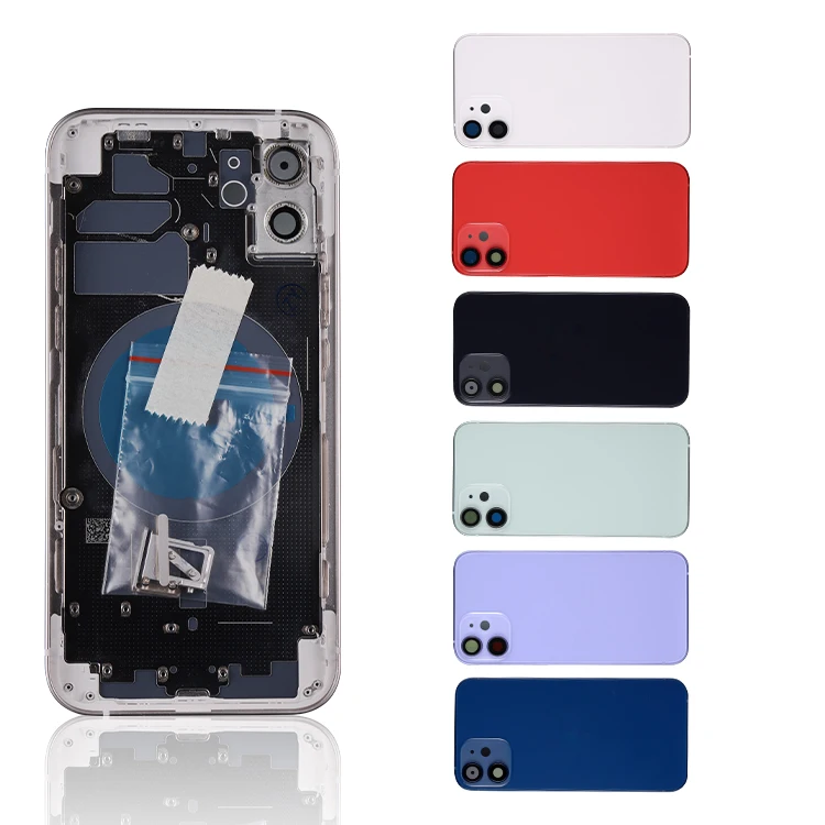 Lowest Factory Price for iphone 12 pro mini Original Back Cover Glass Replacement for iphone 12 Battery Back Cover Housing