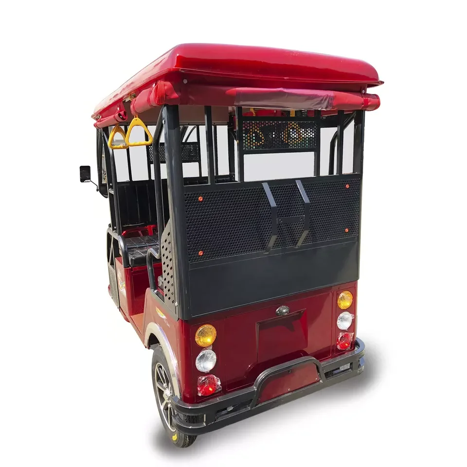 2024  Adult Tricycle 5 Passenger Electric Tricycles 3 Wheel Electric Cargo Tuk Tuk