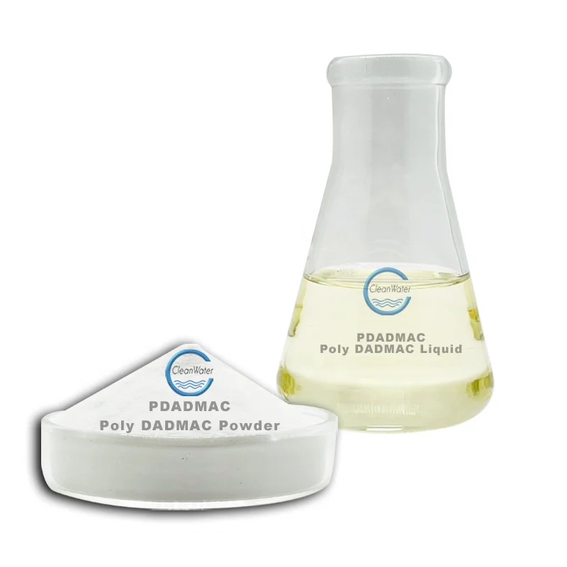 polyelectrolyte water treatment agent PDADMAC polymer China Poly Dadmac with technology support