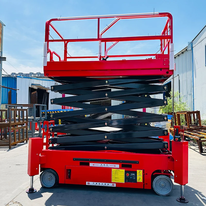 6m 8m  300kg 1t 2t Hydraumatic Capacity Electric Mobile Scissor Lift Table Manlift Mobile Platform Elevator