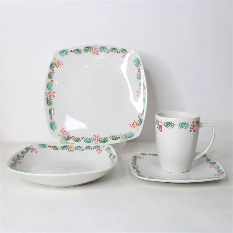 47 шт., набор керамической посуды для семейных ресторанов и отелей