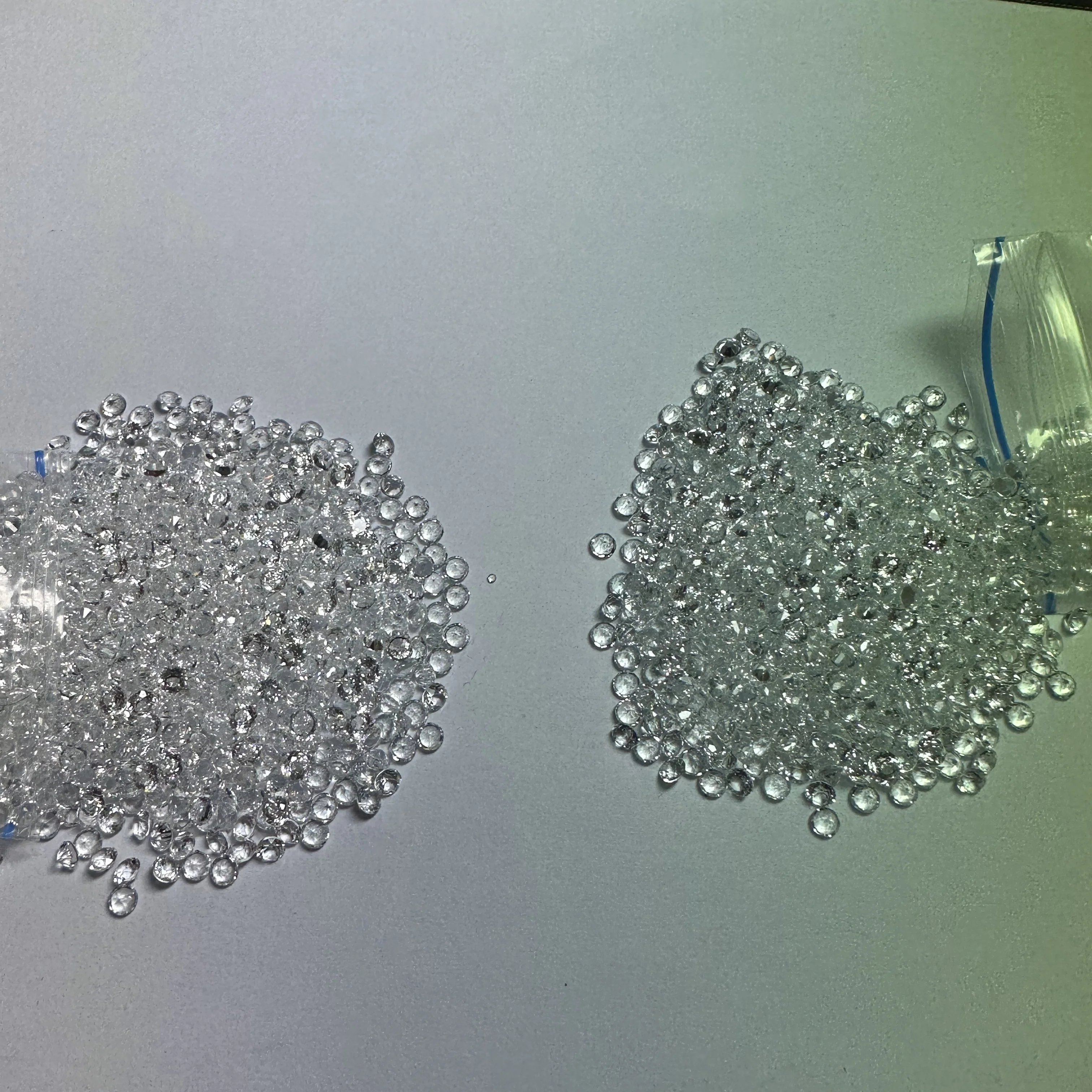 Natural white Sapphire wholesale Top End Round Cut white Sapphire jewelry material diameter customized white color sapphire