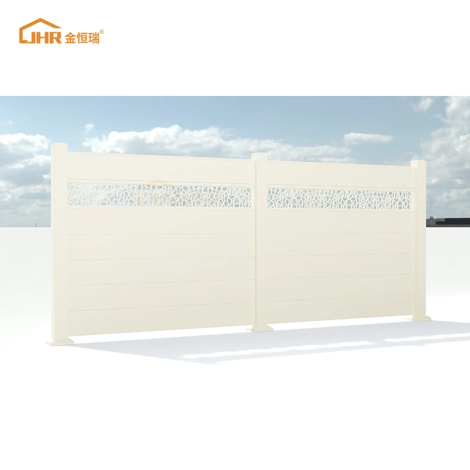 JHR Eco Friendly Powder Coating Black Garden House Fencing Design For Indoor