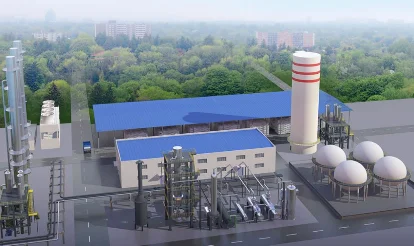 NH3 Manufacturing System 2000t/a -20000t/a Modularization Mini Ammonia Plant for Chemical Industry