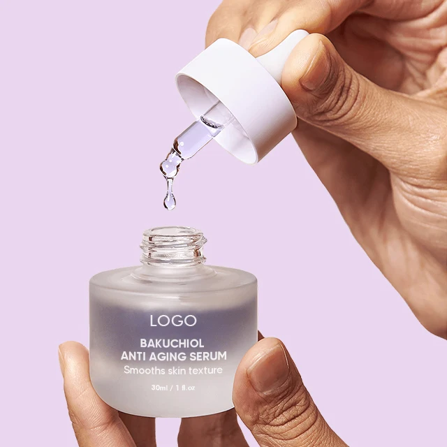 Oem Factory Smooths Skin Firm Antioxidant Squalane Retinol Alternative 30ml Face Serum Bakuchiol Serum