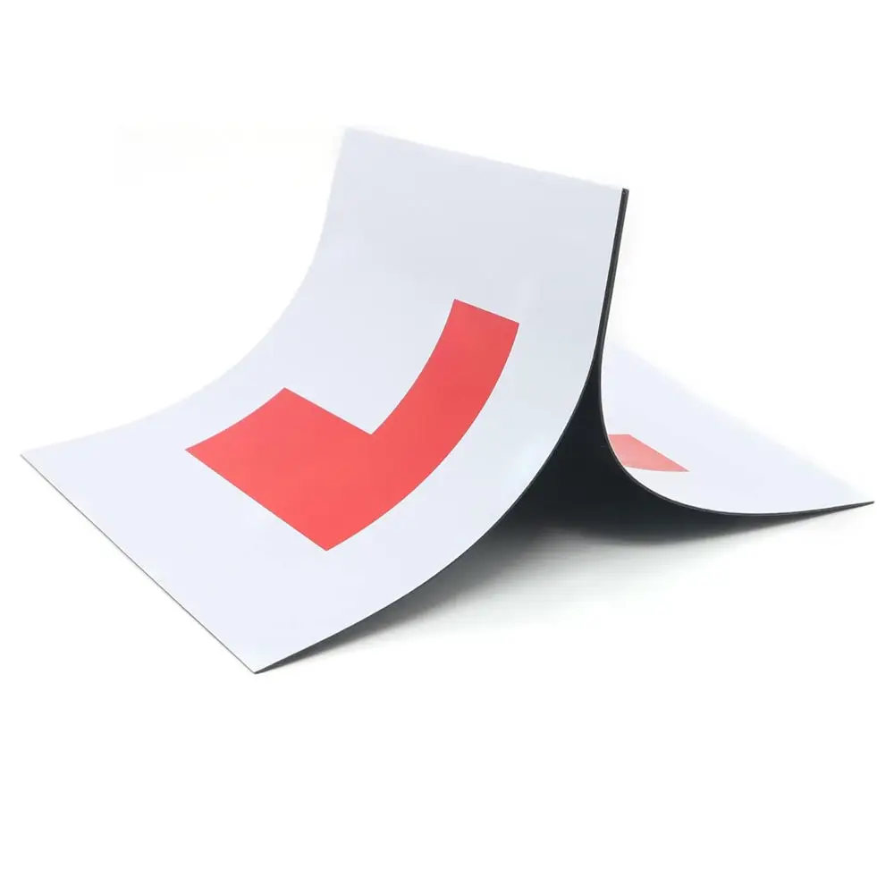 Custom Car Sign New Drivers Fully Magnetic L Plate for Car without Scratch Vehicle Paint