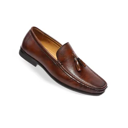 China manufacturer high quality best price pu leather Tassel Loafers shoes with tassels