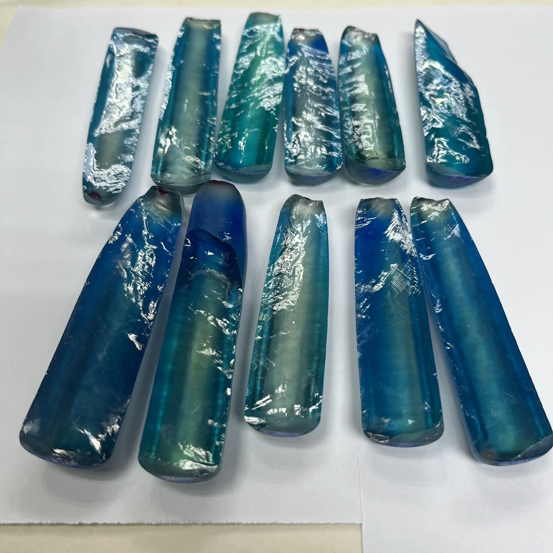 Paraiba Corundum Rough Material Synthetic Gemstone Raw