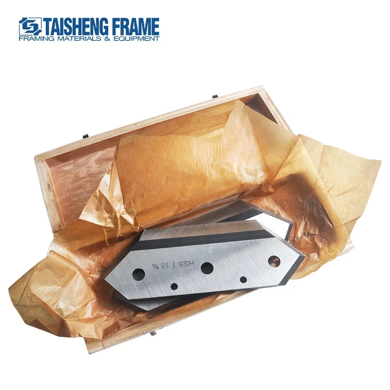 TS-B12 Stainless steel framing guilliotine blade for frame joint machine HSS saw blade for wood cutting  machine