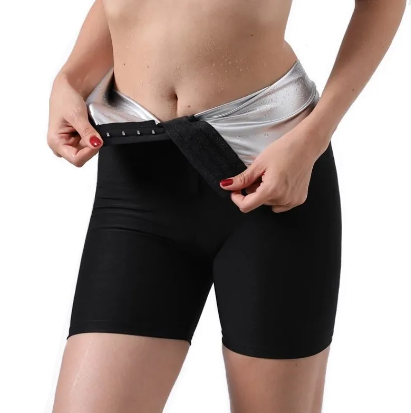 Body Shaper брюки сауна Шейперы Горячая пота эффект сауны, корректирующие фигуру; Фитнесс, короткий рукав, Корректирующее белье для тренировок и занятий в спортзале, леггинсы для фитнеса, брюки для девочек
