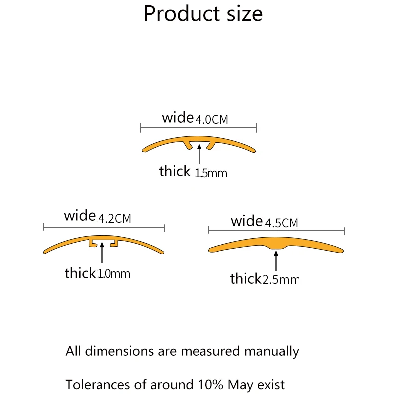 China Supplier Chrome Polished Aluminum Tile Trim floor leveling system