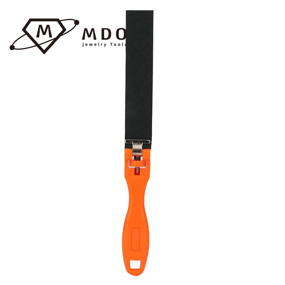 5 Sizes Jewelry Tools Sandpaper Holder Sanding Sticks Clamp Roll Half Round Polishing Roll Abrasive Sandpaper Bar with Handle