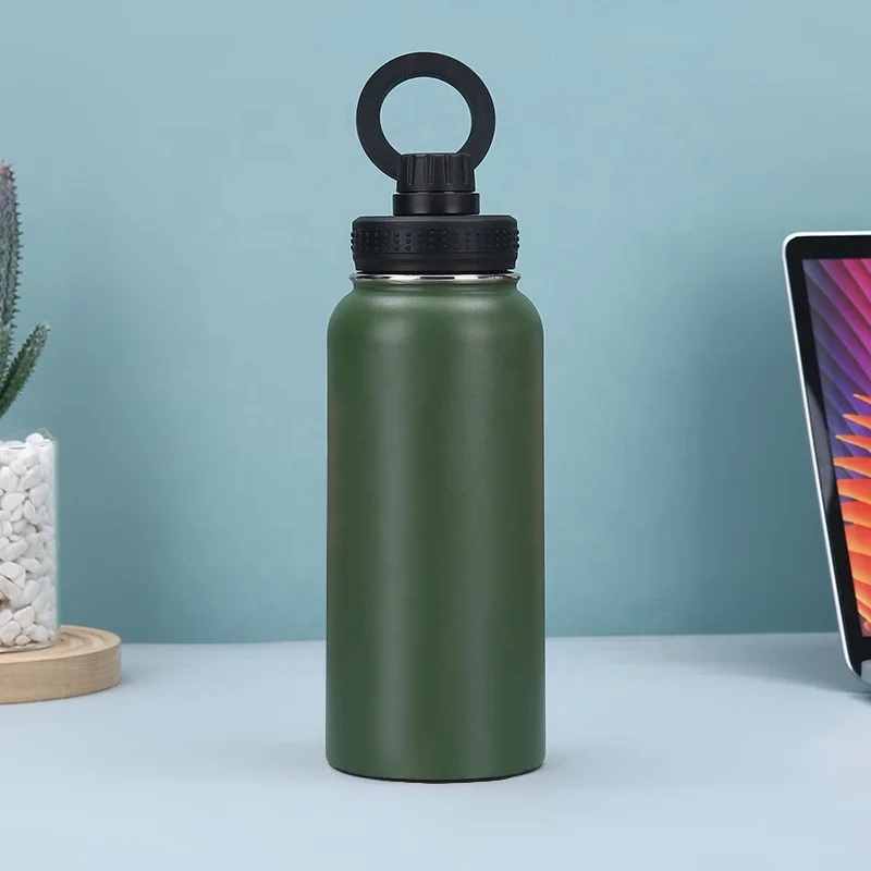 Multifunctional 350ML-1L Insulated Stainless Steel Thermos Magnet Water Bottle with Magnetic Phone Holder for iPhone